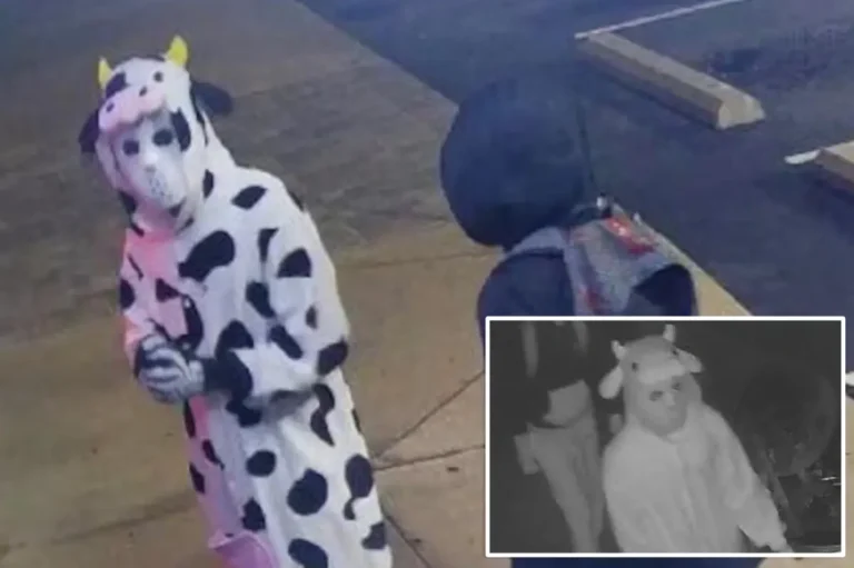 Burglar dressed in cow onesie steals vapes from Tennessee smoke shop